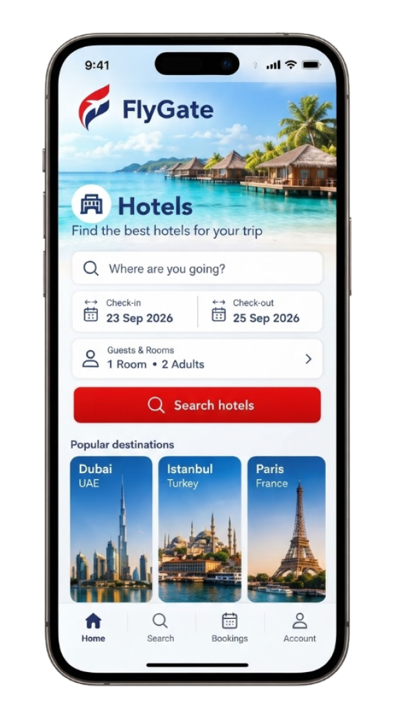 FlyGate Hotels Booking